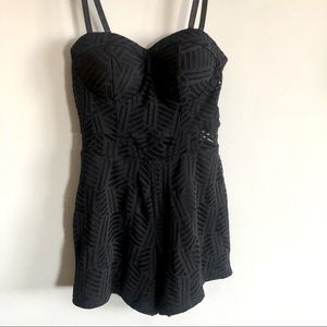 Black Material Girl Romper size small